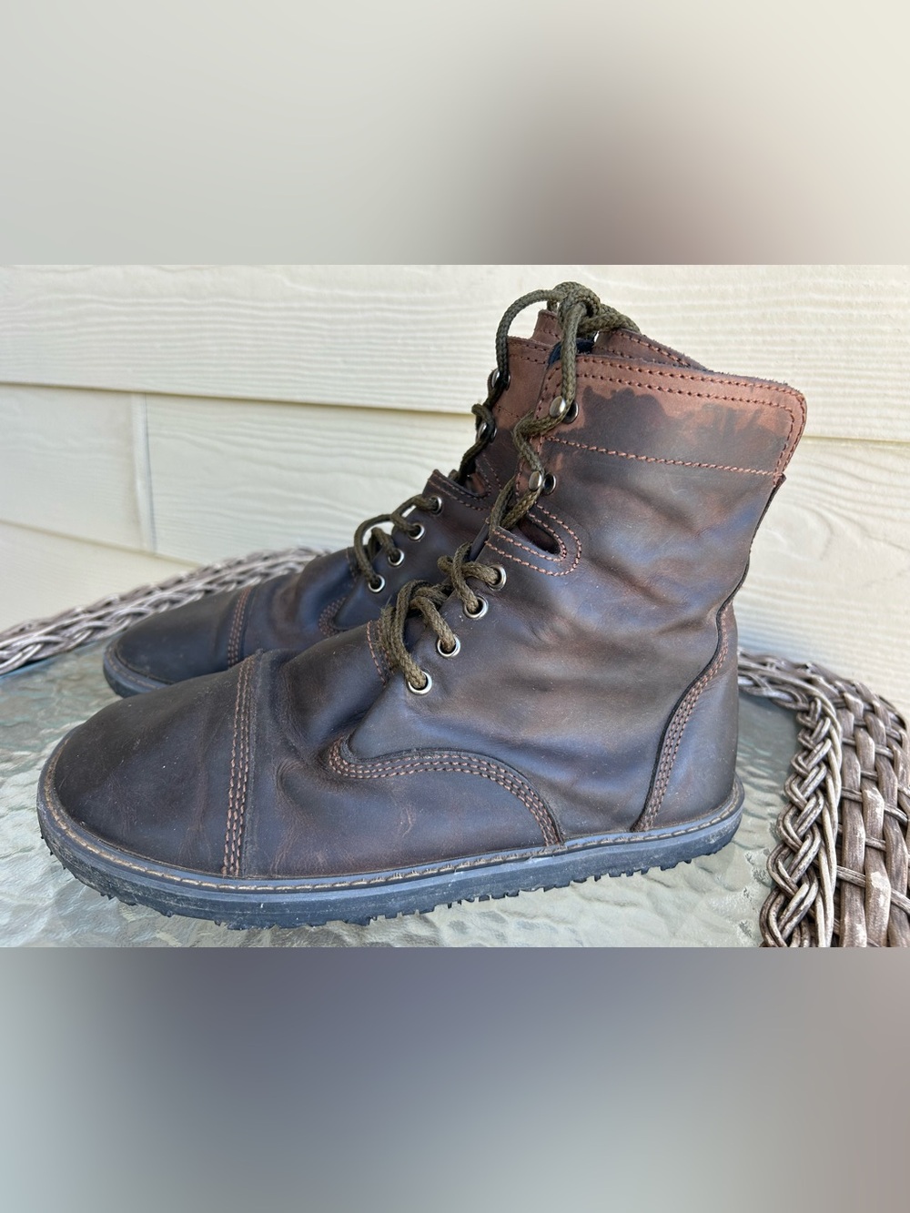 Mens $499 BAREFOOT BRUIN (Made in USA) Leather Zero Drop Minimalist Boot 10 - Picture 7 of 14